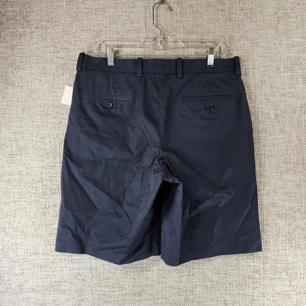 Nordstrom Shorts Mens 33 Navy 100%‎ Pima Cotton Chino Golf Preppy Classic NWT